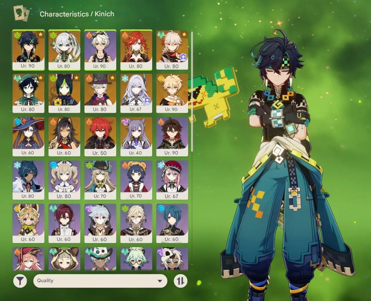 GI1241 KINICH SIGN Mavuika Nahida Kazuha Lyney Skirk 19 5star AR56 Multi GI HSR Seele E1 Himeko E2 (G)